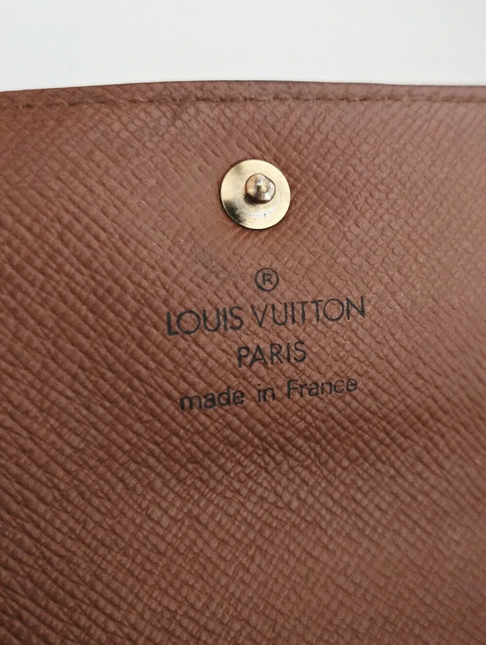 Authentic LOUIS VUITTON LV Monogram Wallet Clutch Card Holder Crossbody WOC‎ - Picture 10 of 13